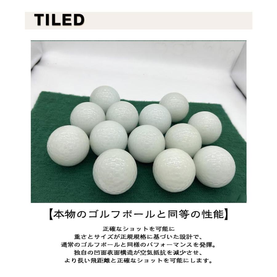 ゴルフボール 6個セット 発光 ボール 蓄光 蛍光 ナイトゴルフ 長時間