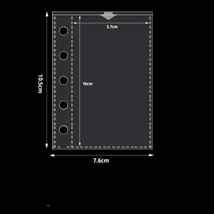 シール帳 A7 システム手帳 クリア 透明 M5 【リフィル10枚付き
