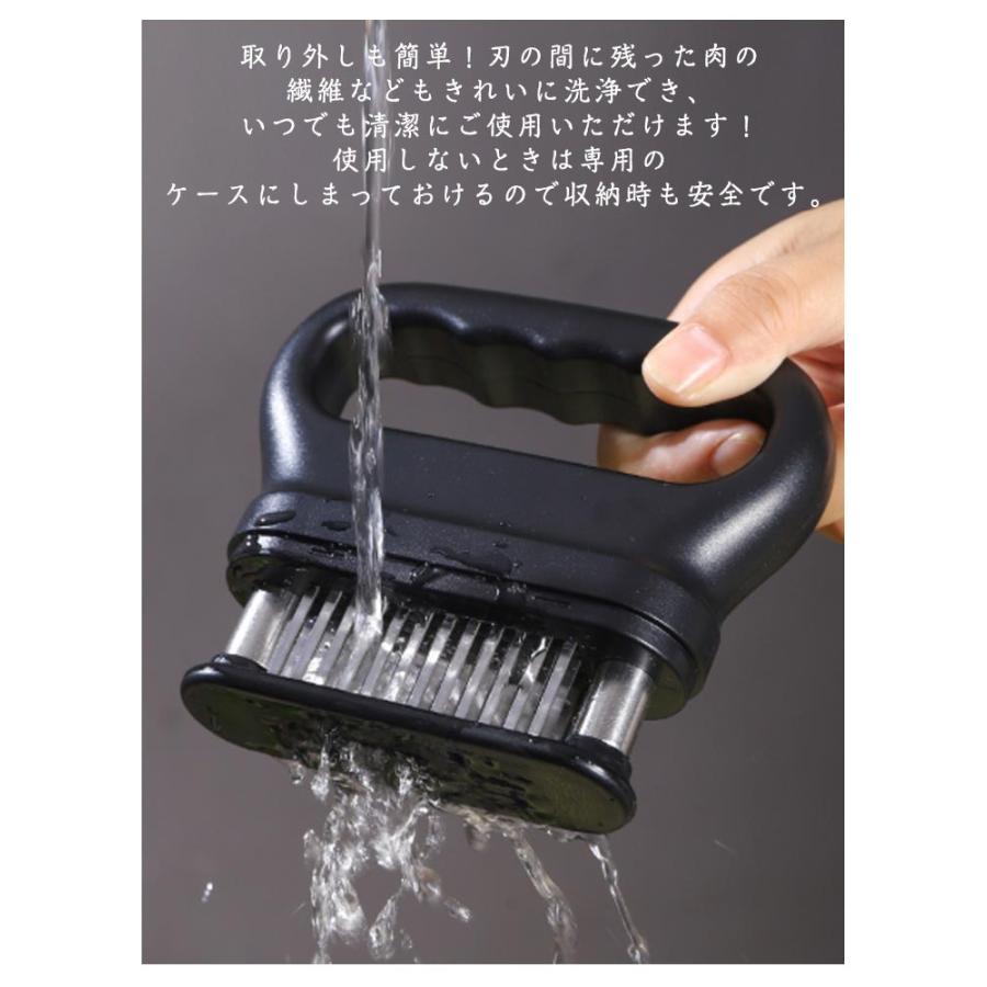 ミートテンダライザー 取り外し可 キッチン 肉たたき 肉筋切り器 肉
