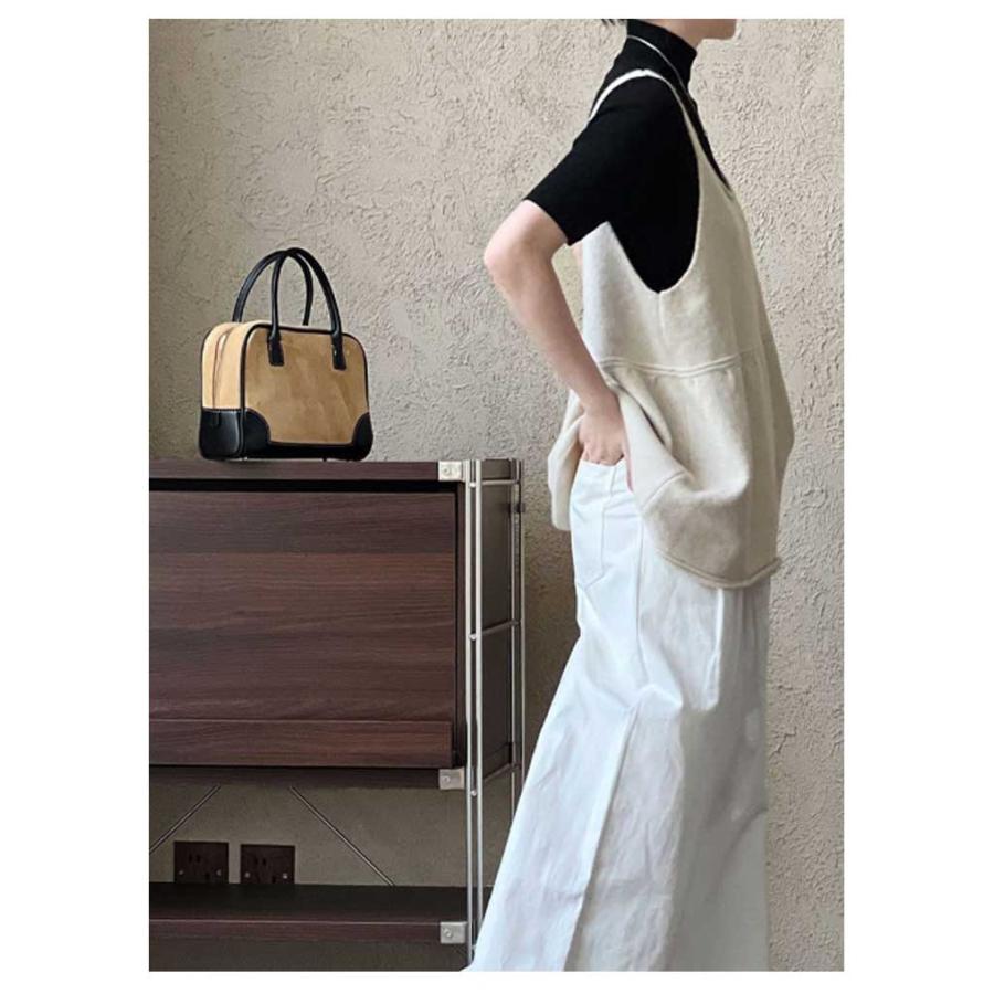 ニットベスト ビスチェ チュニック レイヤード ニット ジレ プル