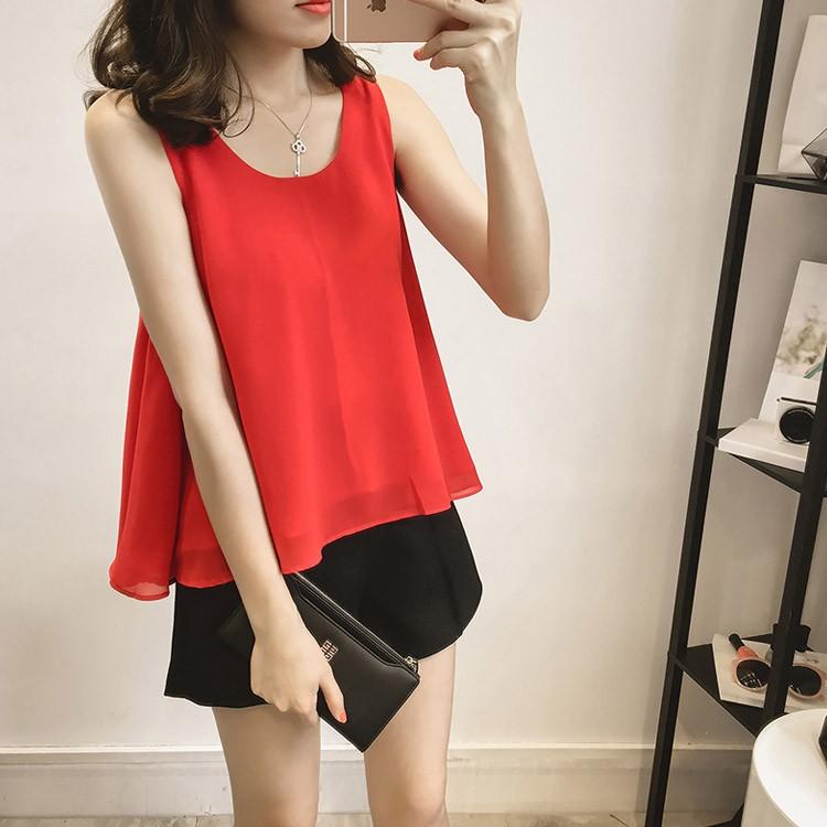 シフォンタンクトップ レディース シフォントップス ブラウス タンク