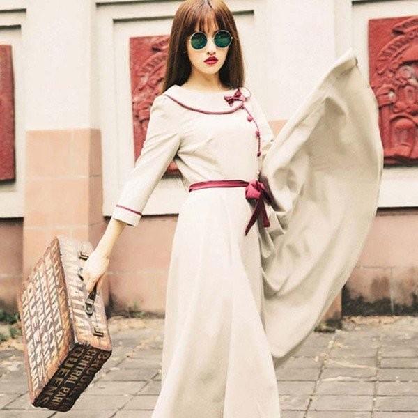 正規品 フレアワンピース ロングワンピースパーティーワンピース 秋冬姫系 お嬢様 上品 お出かけや同窓会卒業式などのセレモニーにも大活躍させ 交換無料 Carlavista Com