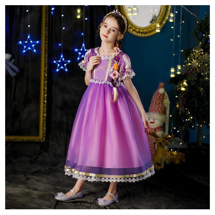 プリンセス ドレス 子供 女の子 ラプンツェル コスプレ 衣装 コスチューム ワンピース 子供用 お姫様 ドレス プリンセス なりきり 変身 キッズ Tim2353 アパレルavicii アヴィーチ 通販 Yahoo ショッピング