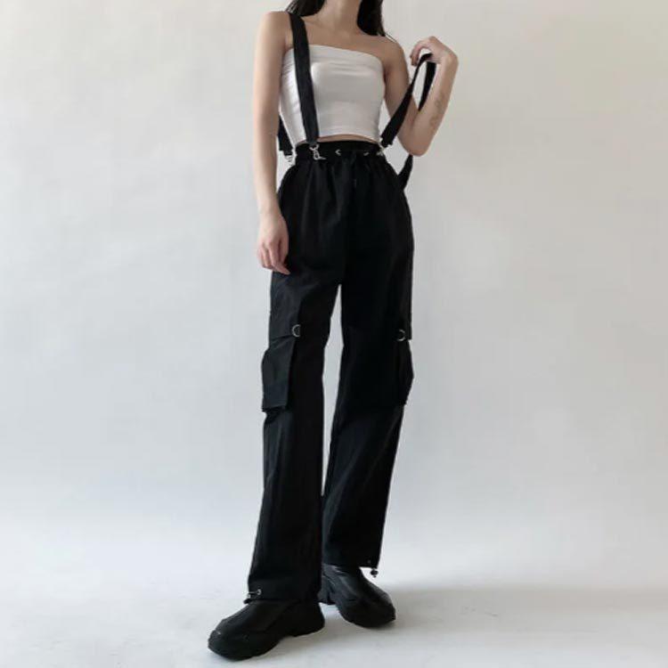 カーゴパンツ サロペット 2way レディース ジョガーパンツ