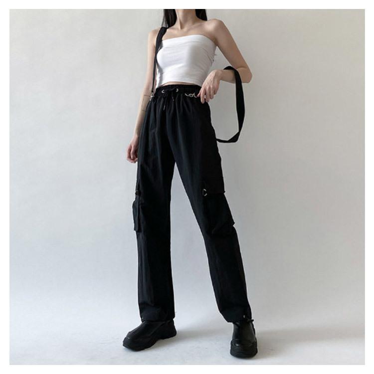 SHARE SPIRIT オーバーオール　カーゴパンツ　2way ベロア カーゴパンツ サロペット 2way レディース ジョガーパンツ