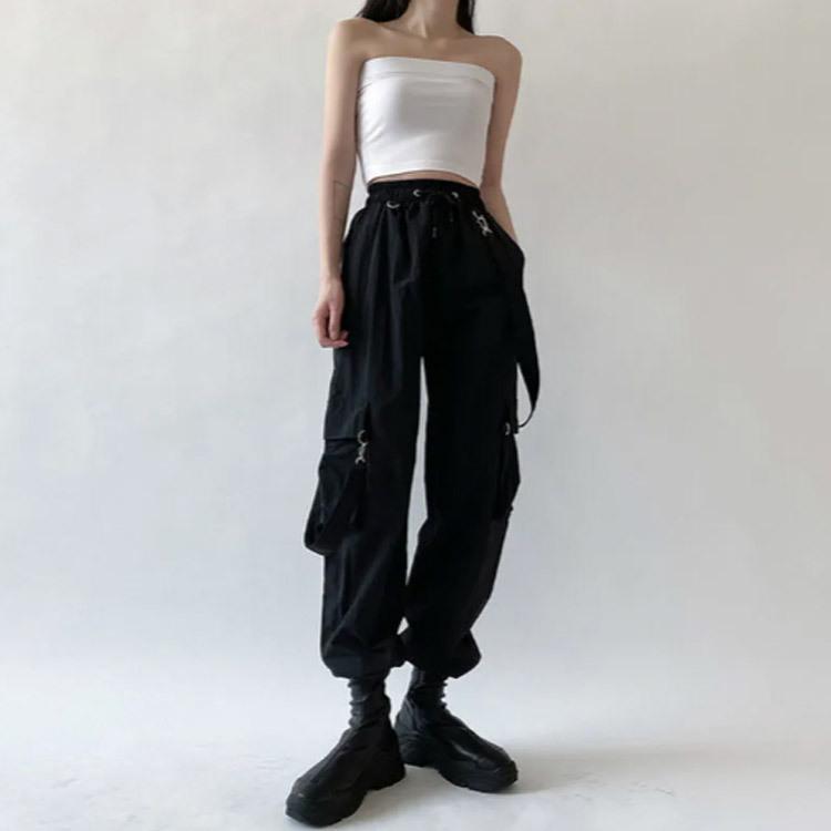 SHARE SPIRIT オーバーオール　カーゴパンツ　2way ベロア カーゴパンツ サロペット 2way レディース ジョガーパンツ