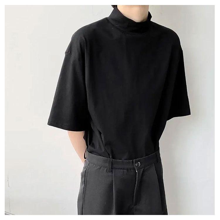 Tシャツ ハイネック メンズ 五分袖 半袖 長袖 Tシャツ カットソー メンズ タートルネック Tシャツ ドロップショルダー ゆったり モックネック Tim3231 アパレルavicii アヴィーチ 通販 Yahoo ショッピング