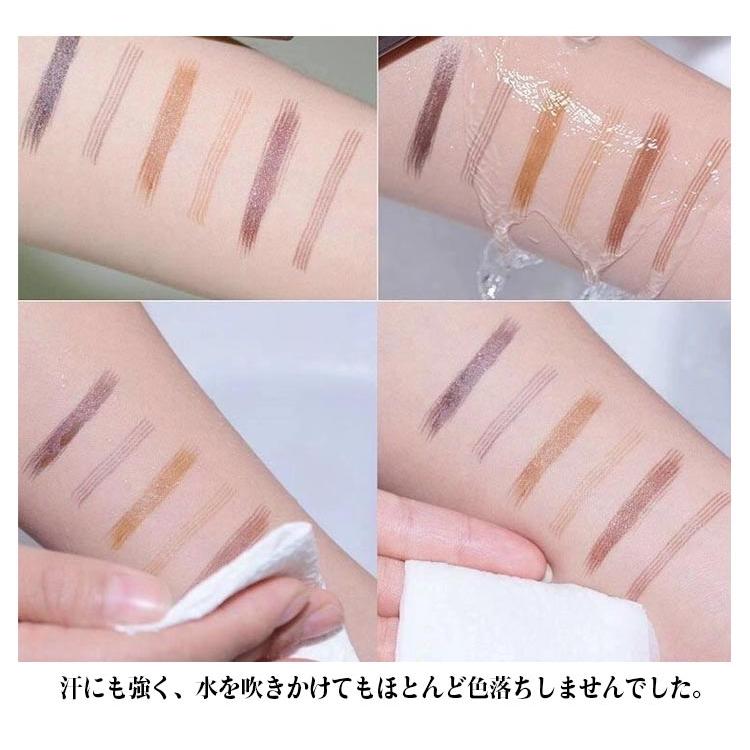 アイブロウペンシル リキッドアイブロウ フォーク型 4本ブラシ アイブロウ リキッドペン リアル 眉 筆 落ちない 消えない 眉ペン 眉メイク 眉毛|avicii|10