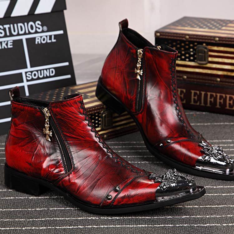 ドレスシューズ メンズ レディース ショートブーツ 本革 牛革 ビジネス