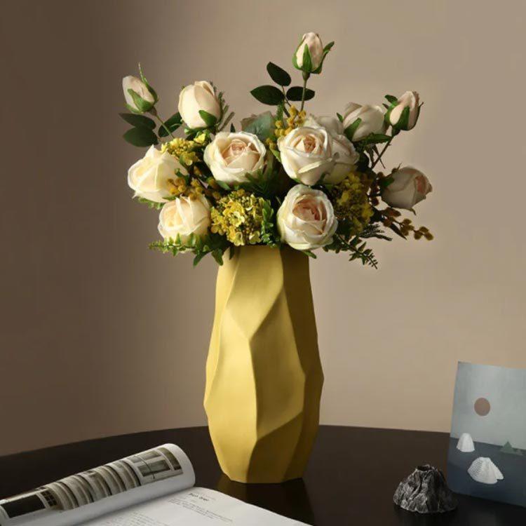 数々の賞を受賞 陶器フラワーベース 花瓶 陶器 白 おしゃれ ベース 高め 一輪挿し セラミック製 大型 ホワイト 北欧 インスタ映え スウェーデン Quickening Midwife Org