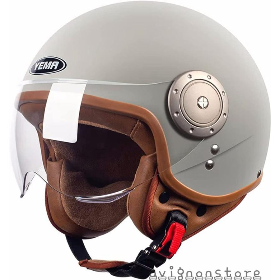 バイクヘルメット ハーフヘルメット 半帽 ジェット ヘルメット バイク