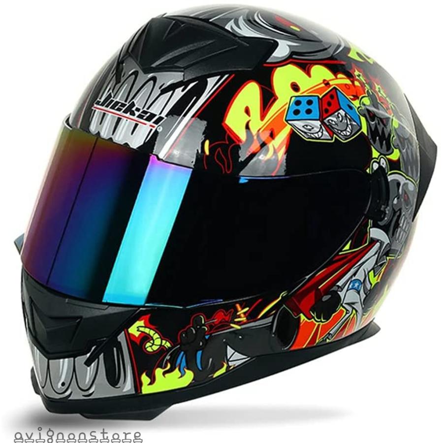 バイクヘルメット helmet フルフェイス メンズ 耐衝撃性 通気性 軽量