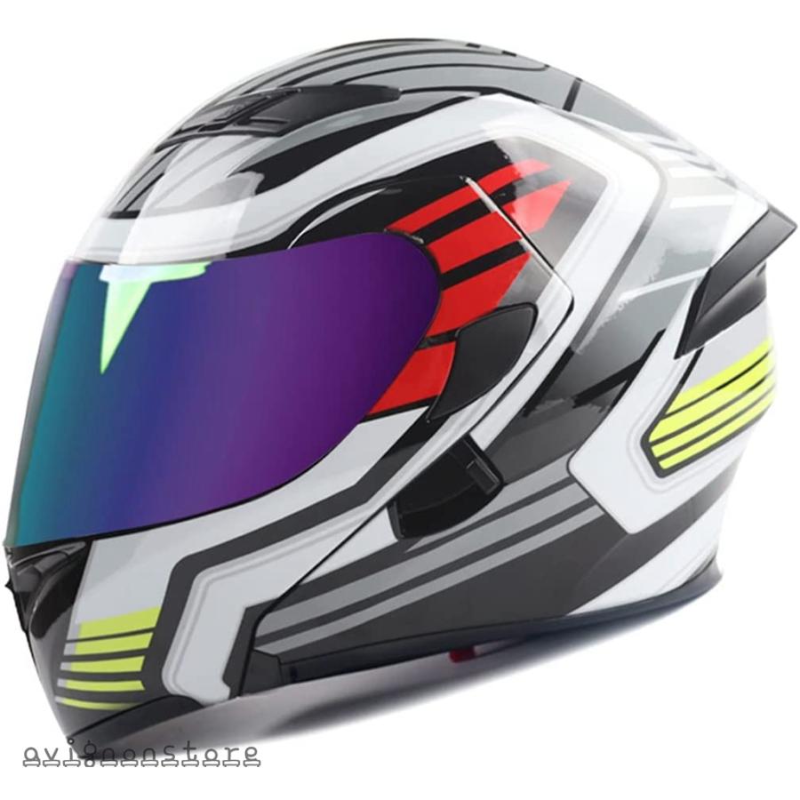 ヘルメット バイク フルフェイス メンズ 耐衝撃性 通気性 軽量