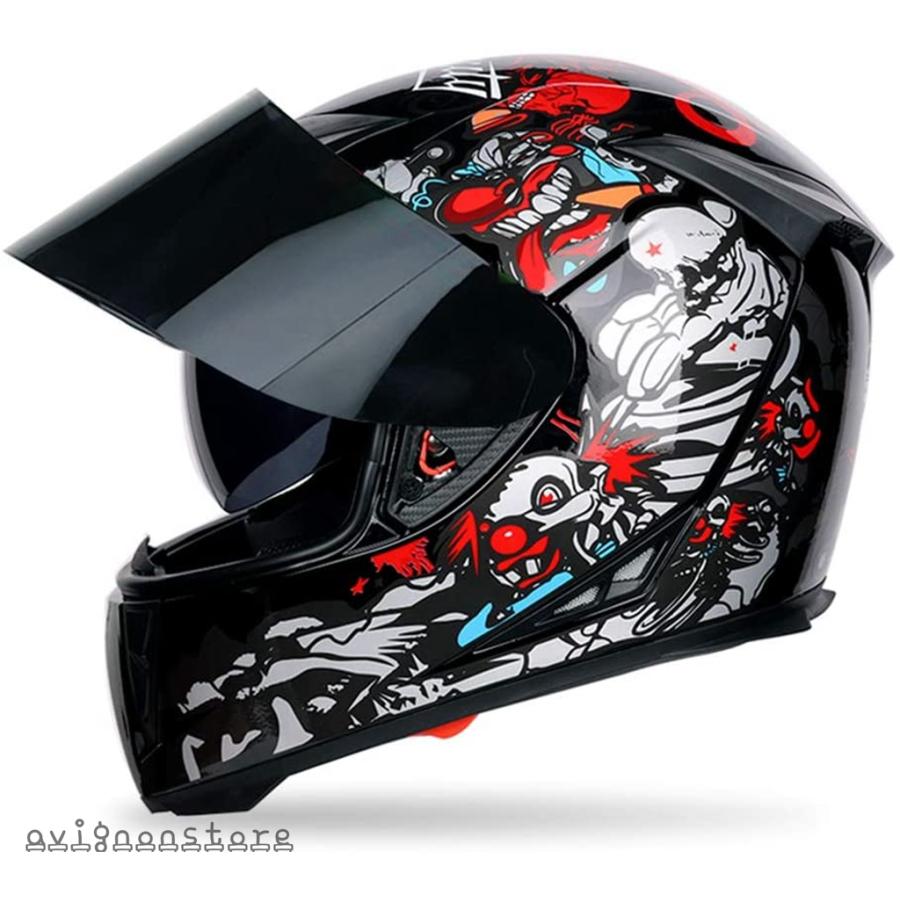 バイク ヘルメット Helmet システムヘルメット L 黒茶レンズ フル
