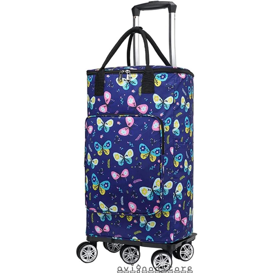 ショッピングキャリー 5輪 保温保冷バッグ 360度回転キャスター付き