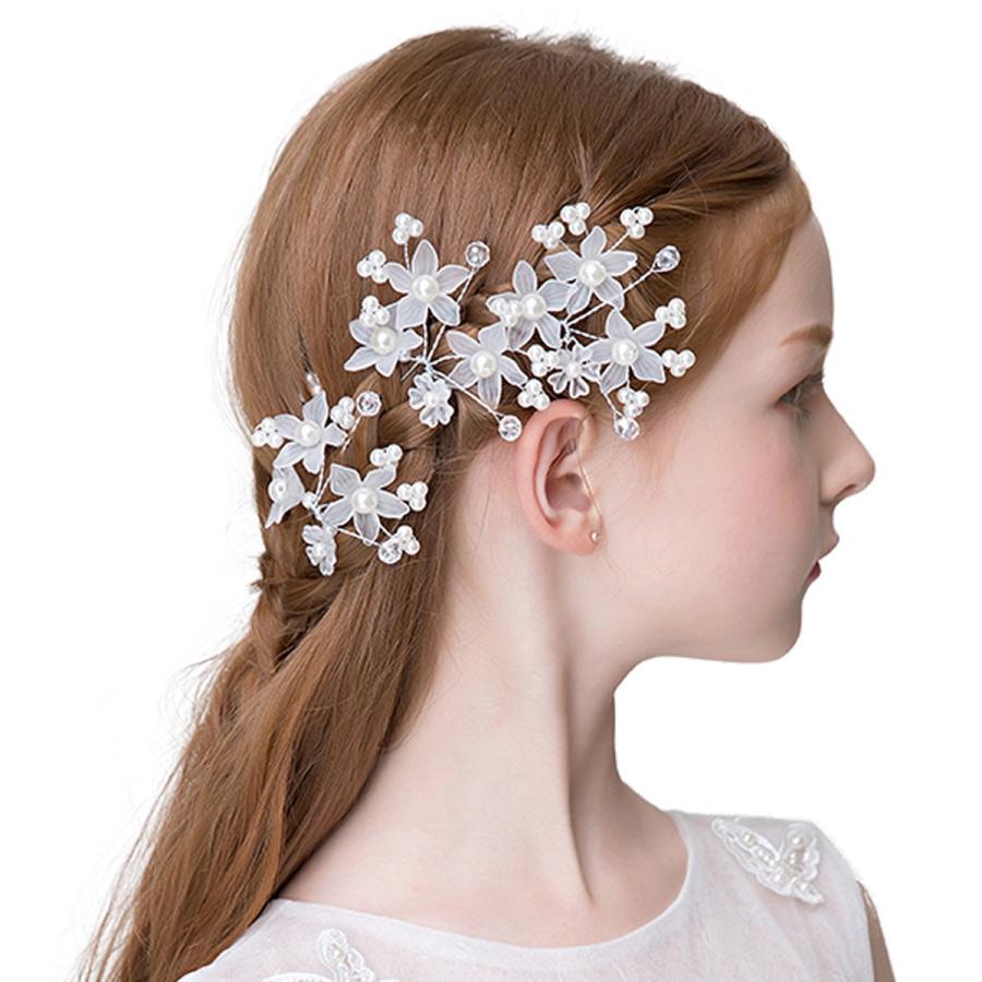 花 ヘアピン 5本セット 子供 髪飾り 発表会 結婚式 アクセサリー 花 ヘアピン 5本セット 子供 髪飾り 発表会 結婚式 アクセサリー
