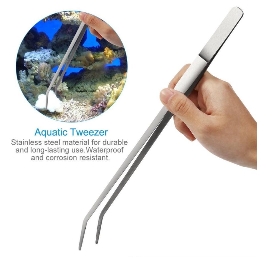 ハーバリウム・水槽清掃用ピンセット 27cm 2種類セット(ストレート