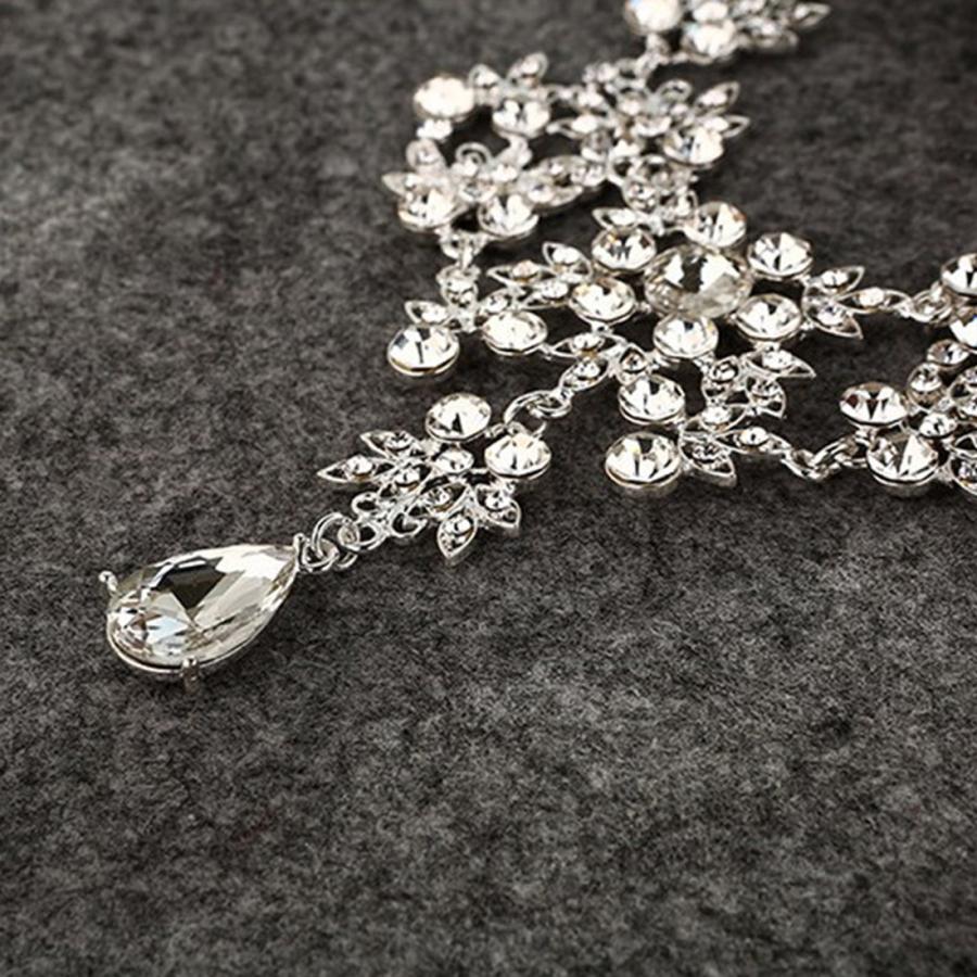 シルバー色クリスタル風ピアスセット ブライダルピアス イヤリング |キュービックジルコニア クリスタル