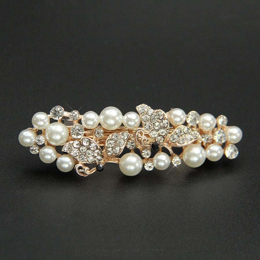 AVILMORE ヘアバレッタ パール 髪飾り レディース ヘアクリップ ヘアーバレッタ |  | 03