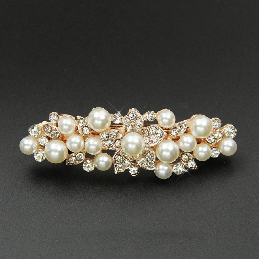 AVILMORE ヘアバレッタ パール 髪飾り レディース ヘアクリップ ヘアーバレッタ |  | 02