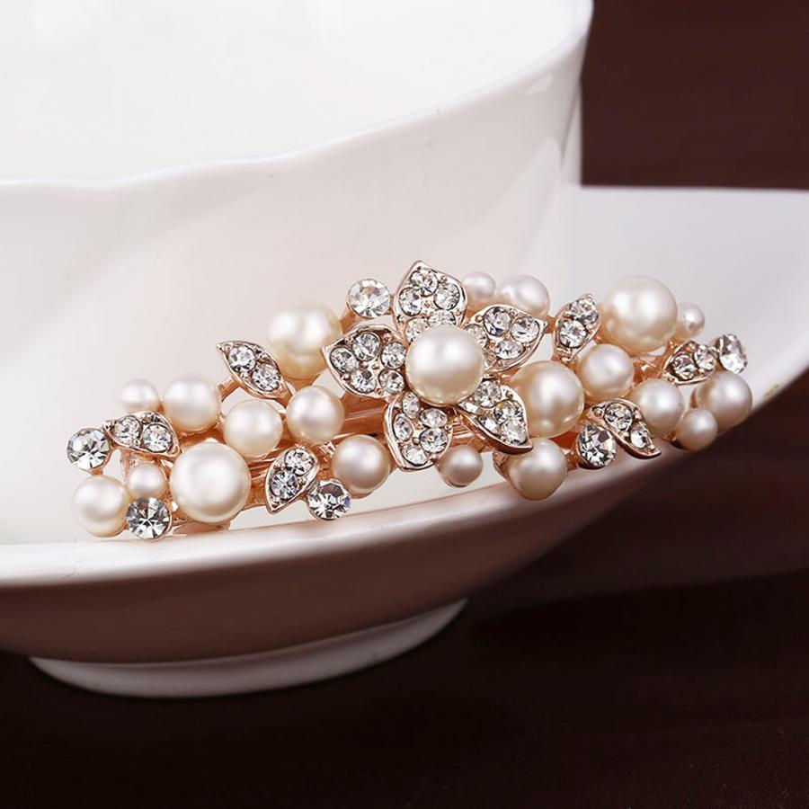 AVILMORE ヘアバレッタ パール 髪飾り レディース ヘアクリップ ヘアーバレッタ |  | 11