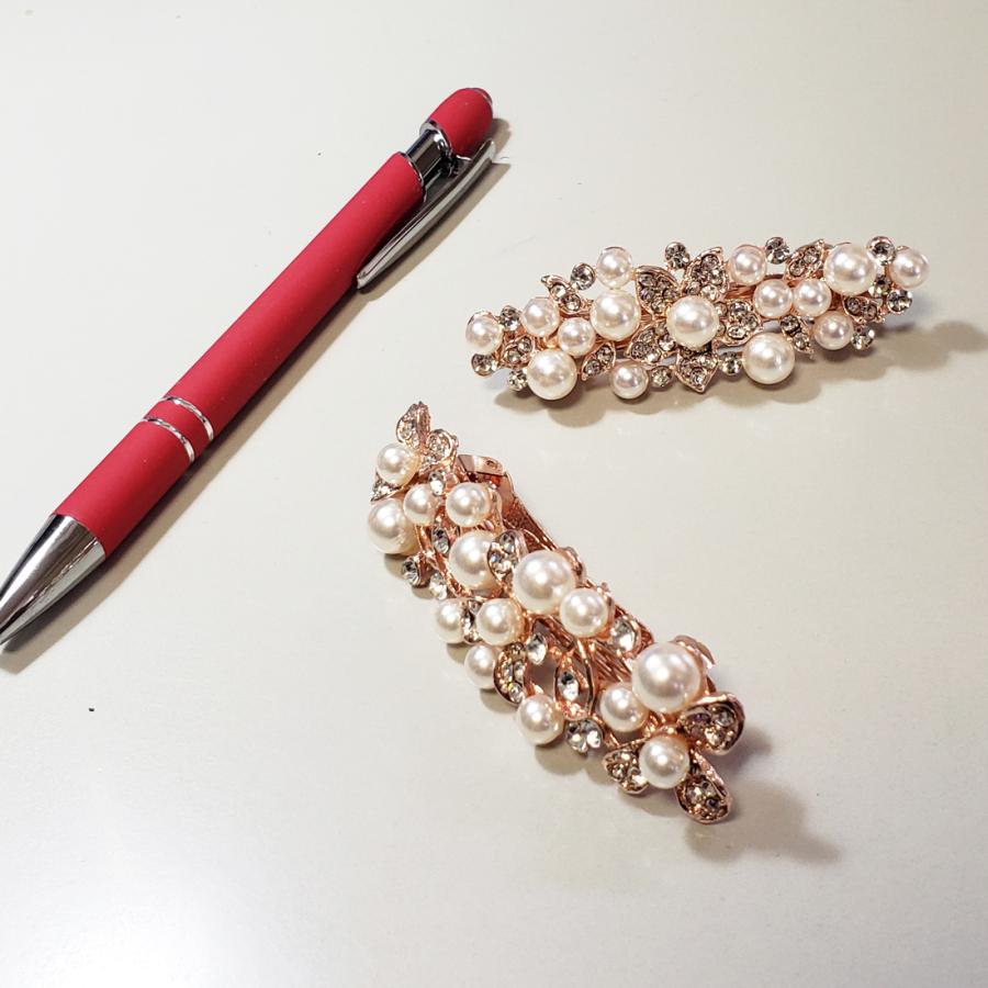 AVILMORE ヘアバレッタ パール 髪飾り レディース ヘアクリップ ヘアーバレッタ |  | 12