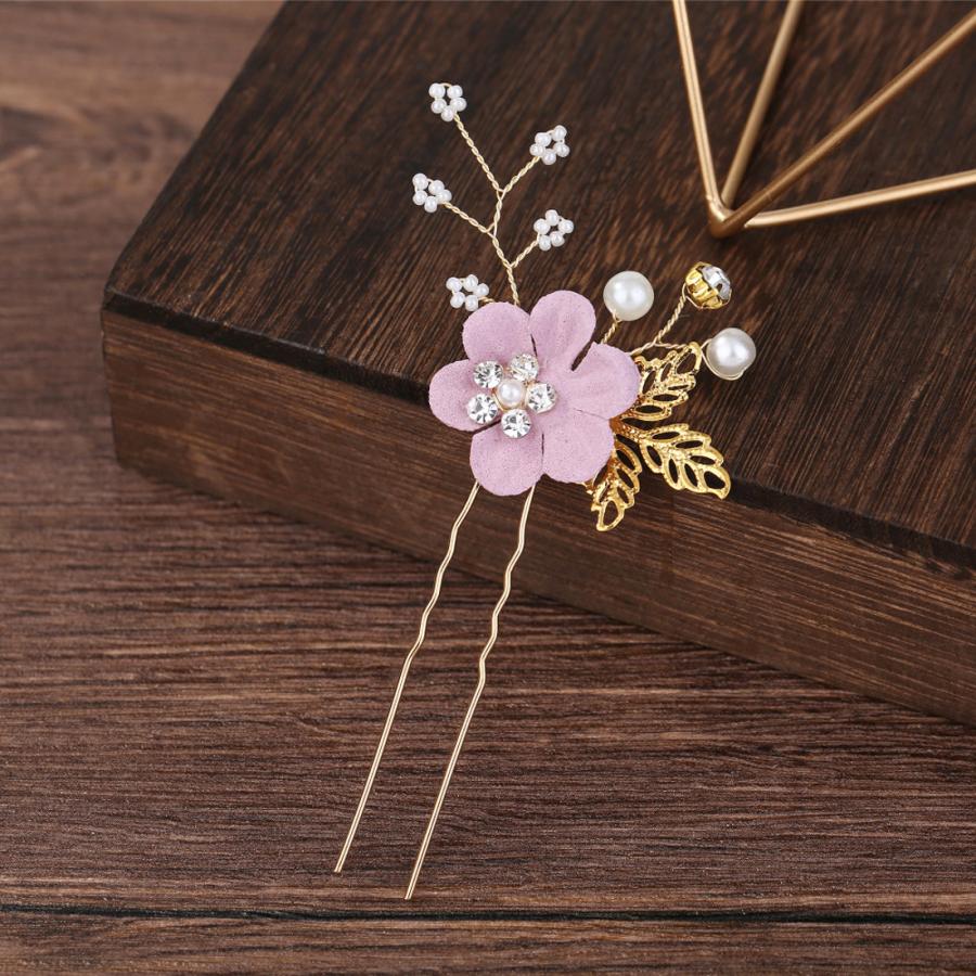 フラワー ヘアーコーム ヘアピン 3点セット 髪飾り 発表会 ヘアアクセサリー 結婚式 入学式 卒業式 和装髪飾り 洋装髪飾り |  | 09