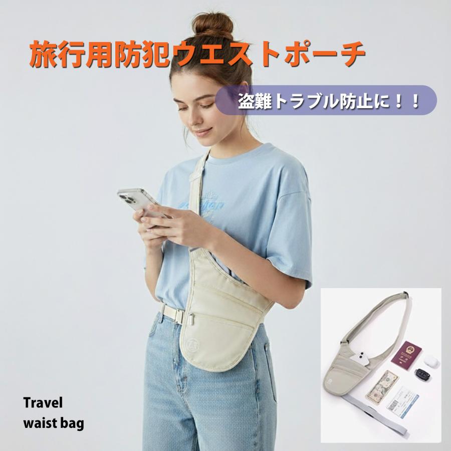 セキュリティポーチ 海外旅行 薄型 服に隠せる 軽量 パスポートケース
