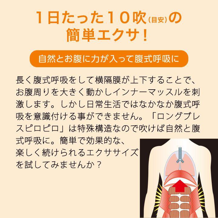 腹式呼吸エクサ ロングピロピロ 2本組 Z1602 エクササイズ 腹式呼吸 下腹 アビバーレ｜avivare｜05