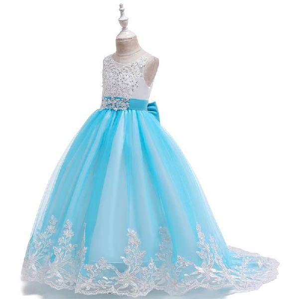 子供ドレス ロングドレス 水色 ロングドレス 子供ドレス フォーマル ワンピース キッズ服 子供服 女の子 ワンピース 子ども 発表会 七五三 舞台 Lqa231 Clover Fashion 通販 Yahoo ショッピング