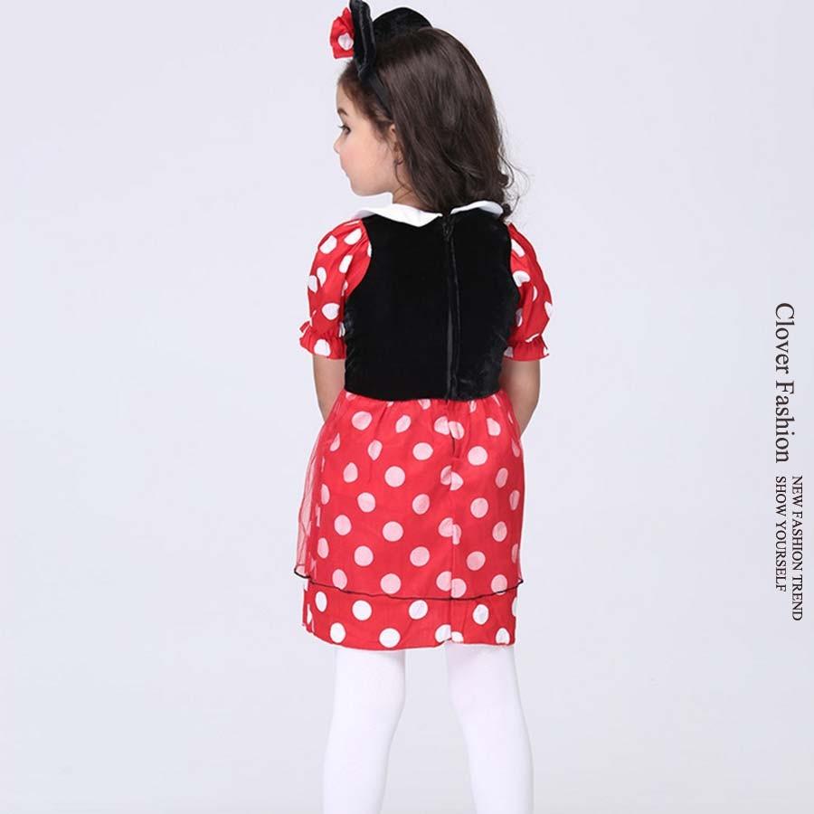 16新作 ハロウィン 女の子 ミニーマウス ワンピース ミッキー コスチューム セクシー スカート カチューシャ 耳 ドット 大人用 クリスマス キッズ Yek071 Clover Fashion 通販 Yahoo ショッピング