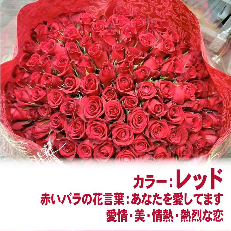 花束 花 プロポーズ サプライズ 感動 ギフト プレゼント 送料無料 バラの花束ギガサイズ 100本のバラ 使用 お誕生日 退職 結婚記念日 贈り物 あぼんりーの花 通販 Yahoo ショッピング