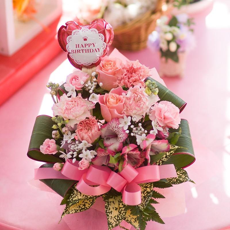 フラワーアレンジ 花 ギフト プレゼント バルーン 誕生日プレゼント