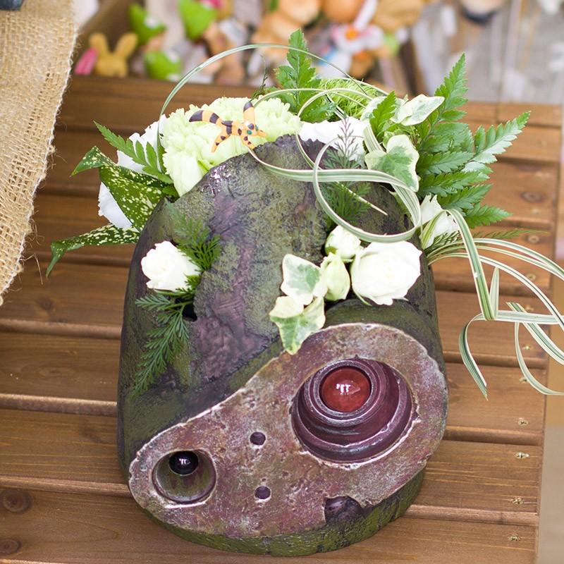 ジブリ ラピュタ ロボット兵 生花アレンジメント プレゼント フラワー