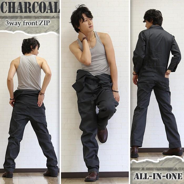つなぎ メンズ おしゃれ ツナギ 作業着 作業服 SS S M L LL 3L
