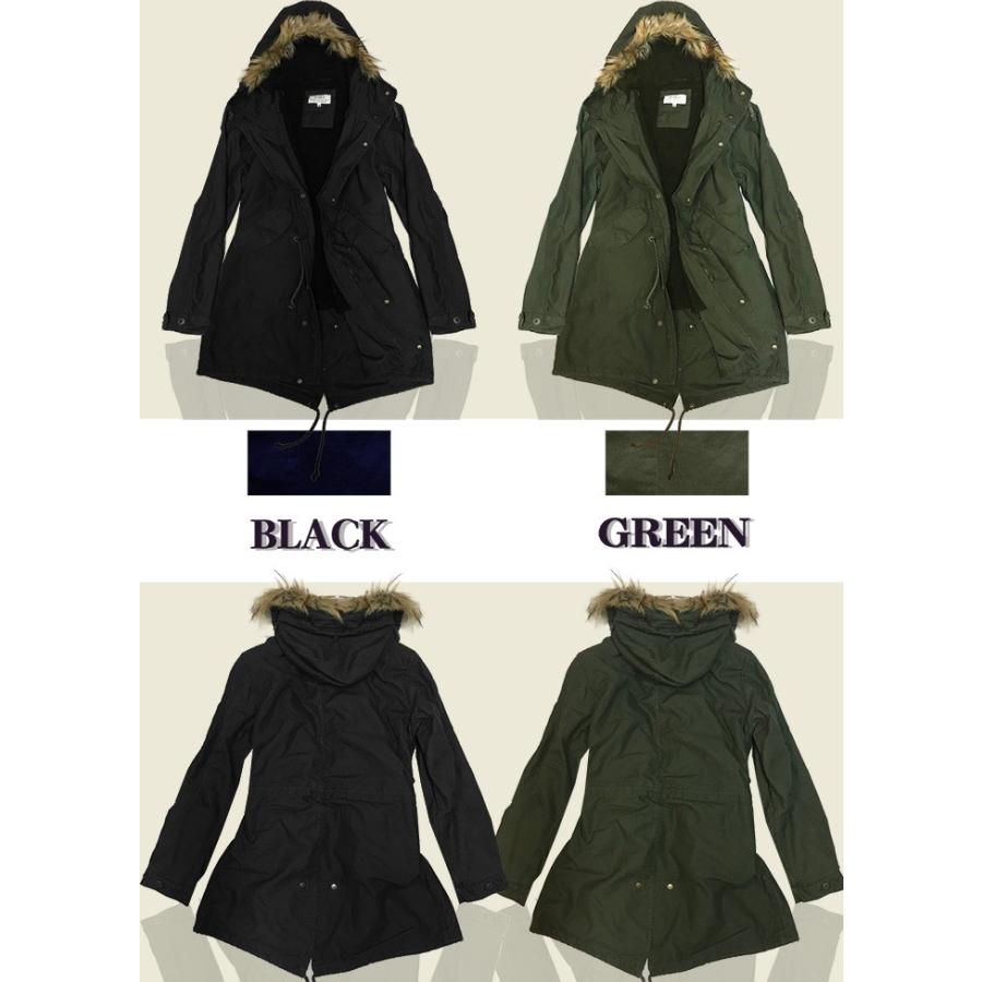 モッズコート メンズ 裏ボア M-51 ファー付き マウンテン