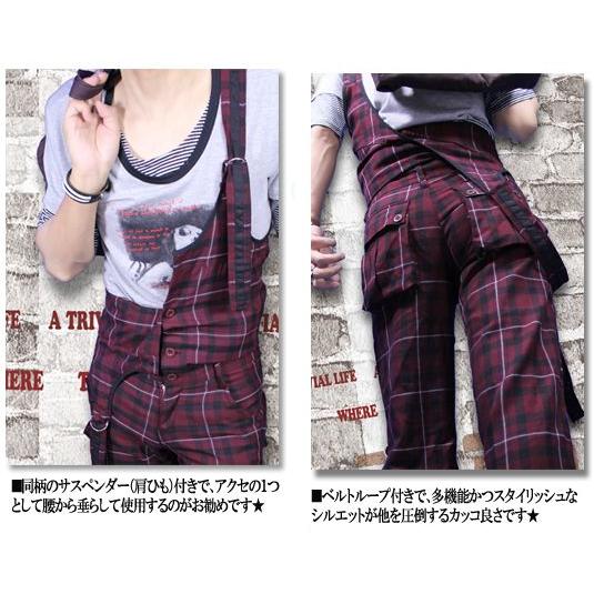 オーバーオール メンズ チェック ボトムス : ギフト アパレル お菓子