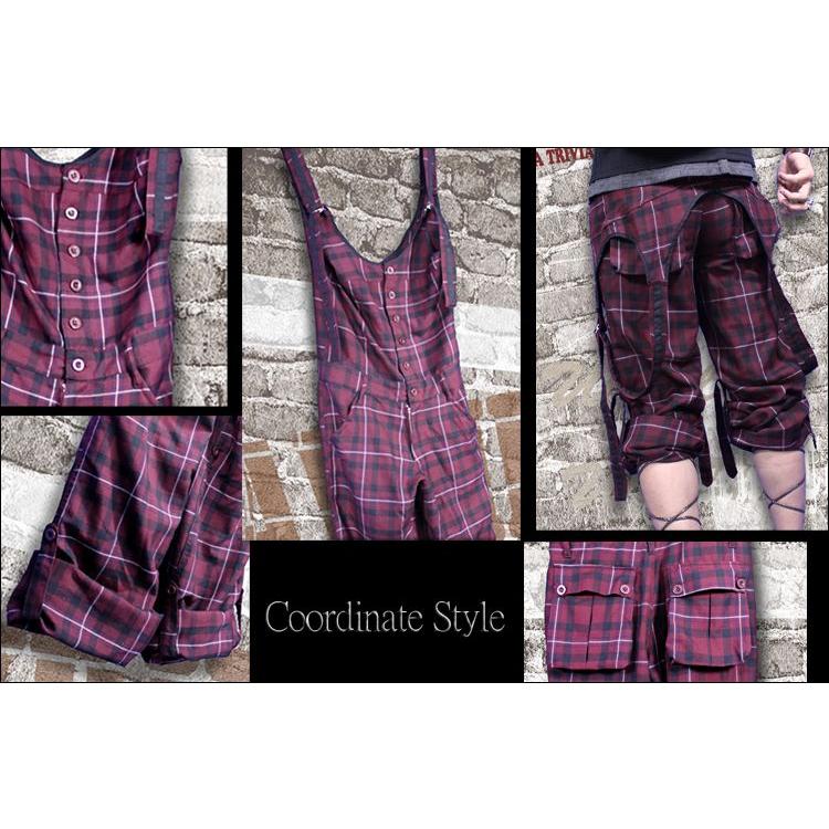 オーバーオール メンズ チェック ボトムス : ギフト アパレル お菓子