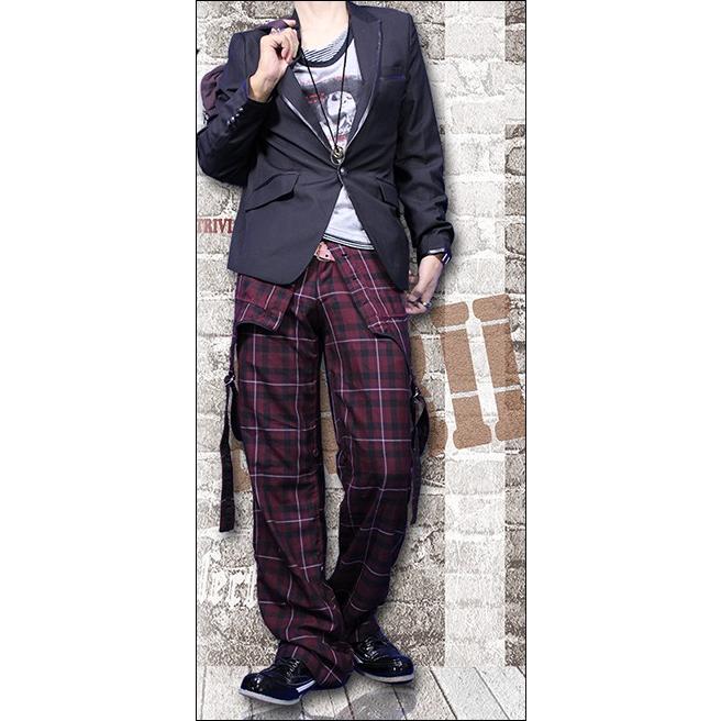 オーバーオール メンズ チェック ボトムス : ギフト アパレル お菓子