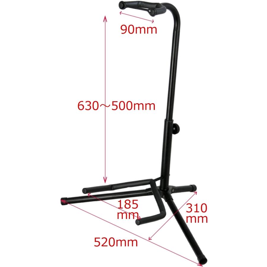 ギタースタンド ARIA GS-2003B エレキギター エレキベース アコースティックギター 兼用 アリア 送料無料｜aw-shopping｜02