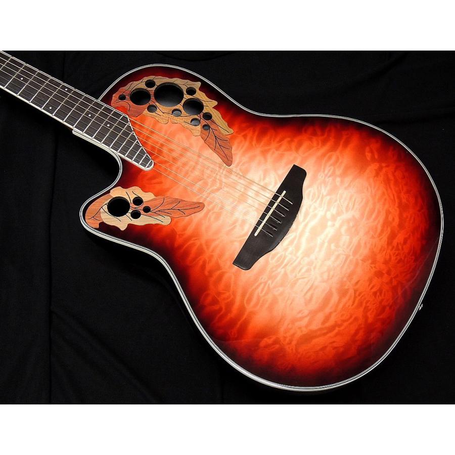 Ovation CE44LX-1R RRNB Ruby Red/Natural Burst オベーション 