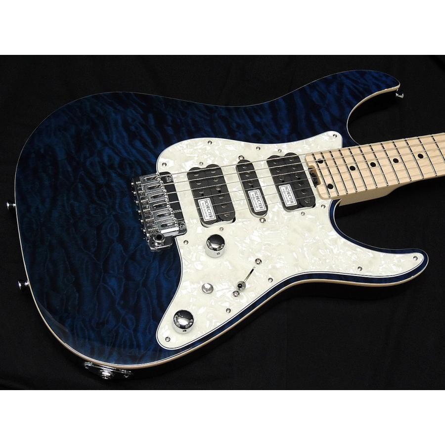 Schecter ギター　青　ストラトタイプ　ロックペグ Schecter ギター青ストラトタイプロックペグ