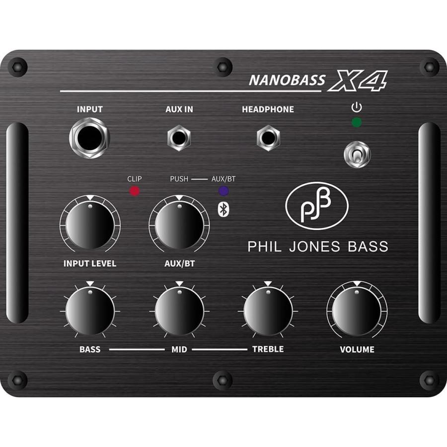 Phil Jones Bass PJB NANOBASS X4 BLK フィルジョーンズ プロ仕様小型ベースアンプ Bluetoothの画像