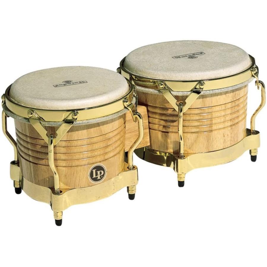LP エルピー ボンゴ Matador Wood Bongos M201-AW 自然的 ゴールド部分品 貨物輸送無料 パーカッション、打楽器-楽器、器材-楽器、手芸、コレクション