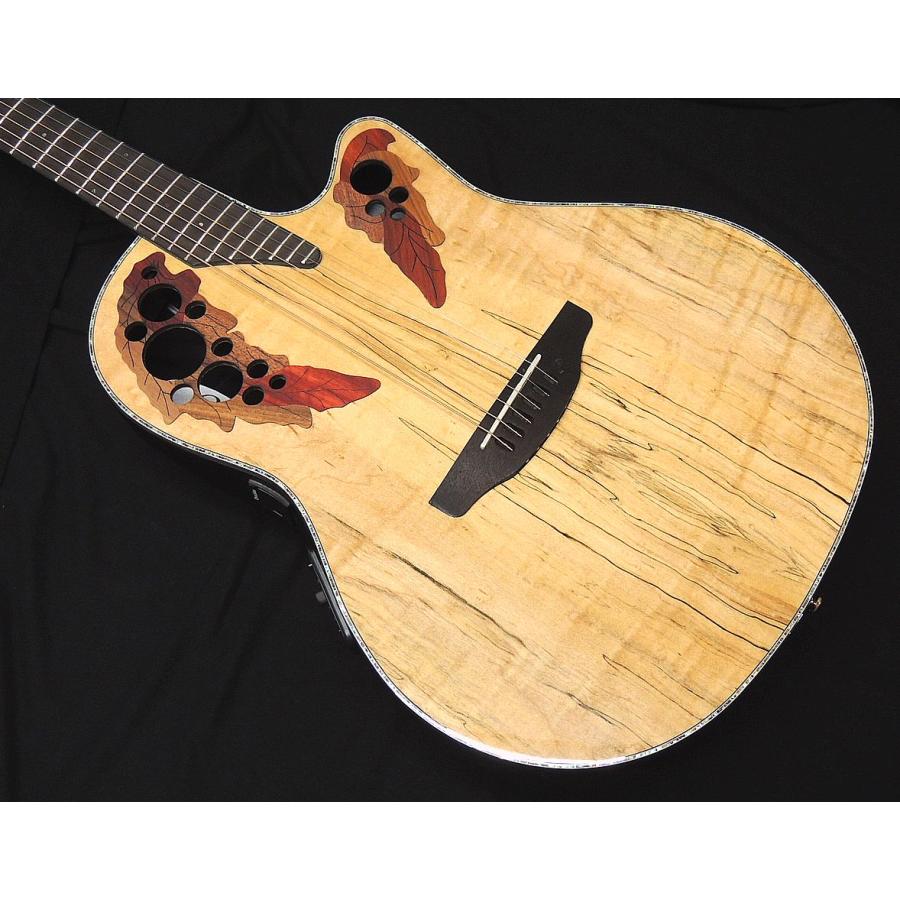 OVATION Celebrity Elite Exotic Mid Depth CE44P SM G Spalted Maple