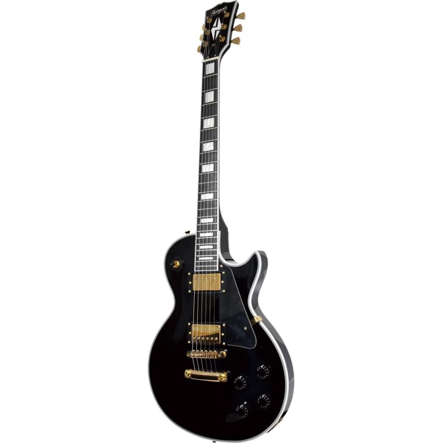エレキギター 初心者 PhotoGenic LP-300C/BK  入門 ライトセット レスポールカスタム タイプ ブラックの画像
