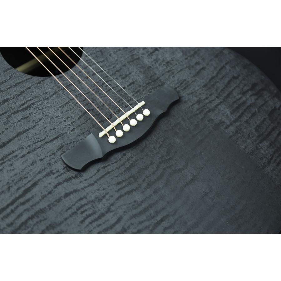 NATASHA Black Hole 41 ナターシャ ブラックホール アコースティックギター エレアコ マットブラック 太陽系インレイ L.R.Baggs Element_5
