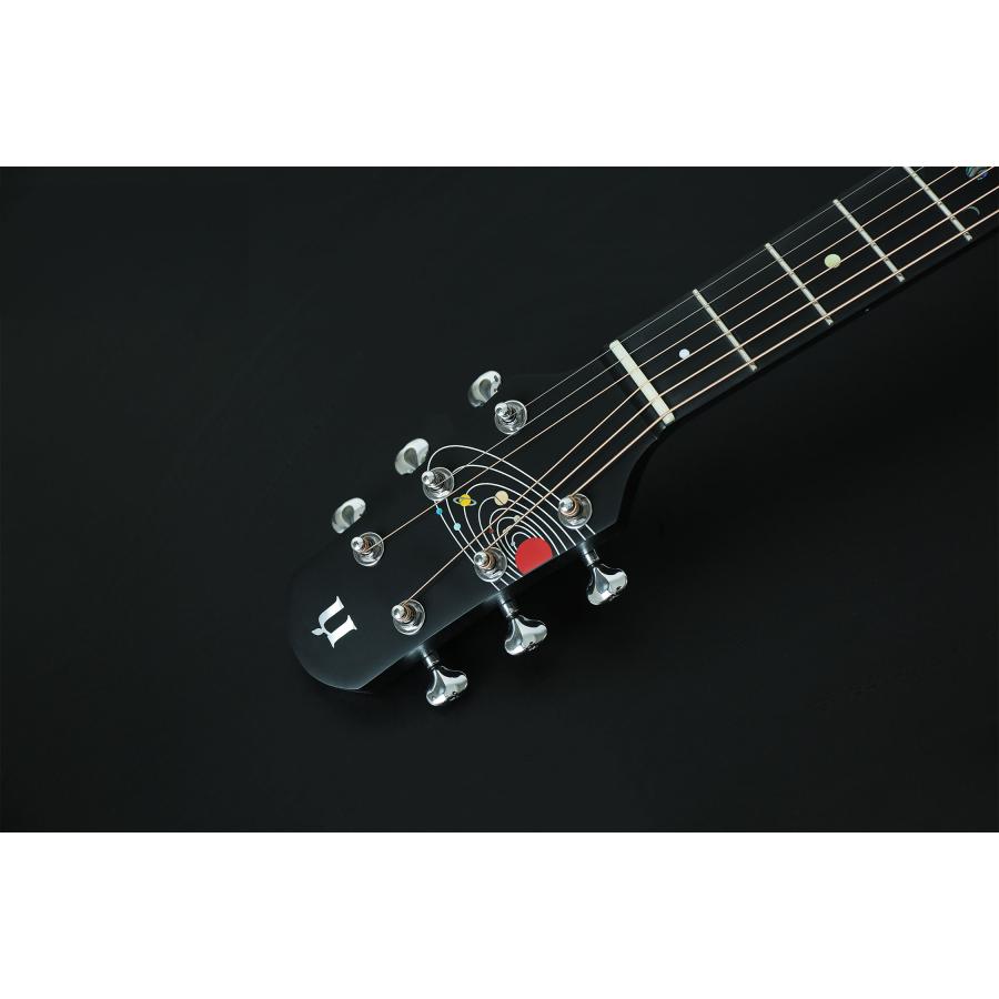 NATASHA Black Hole 41 ナターシャ ブラックホール アコースティックギター エレアコ マットブラック 太陽系インレイ L.R.Baggs Element_6