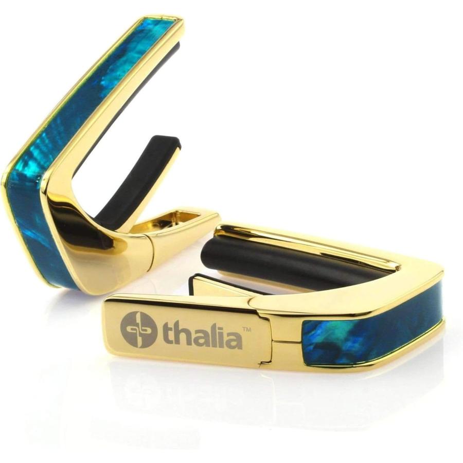 Thalia Capos タリア カポ Exotic Shell TEAL ANGEL WING 24K GOLD ギター 12インチフレッド ...