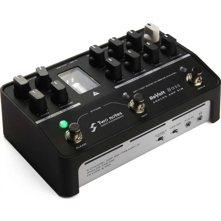 Two notes Revolt Bass TNREVOLTB トゥーノーツ ベース用 エフェクター 真空管プリアンプ・DI&キャビネットシミュレーション_5